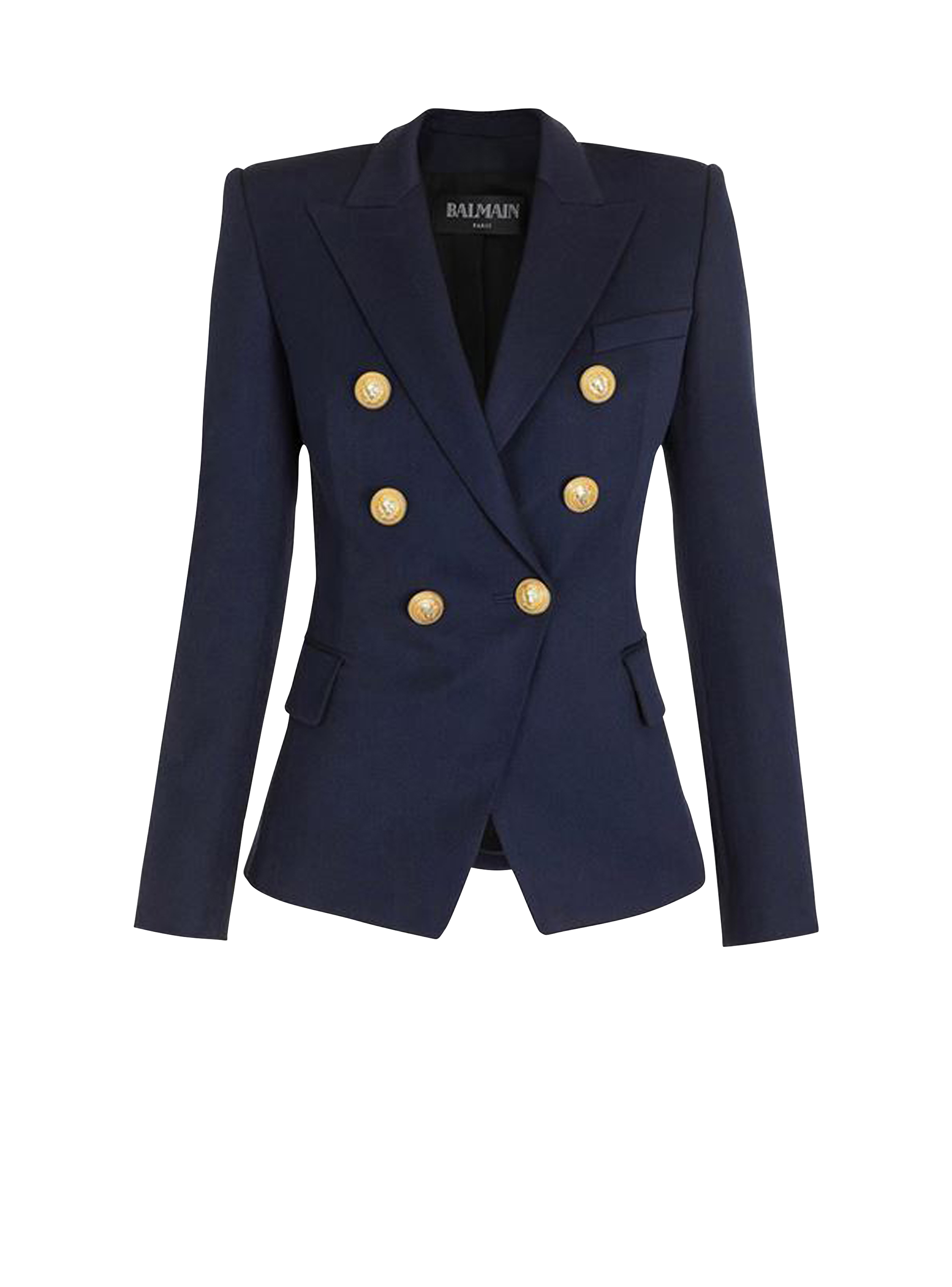 Wool double-breasted jacket, navy
