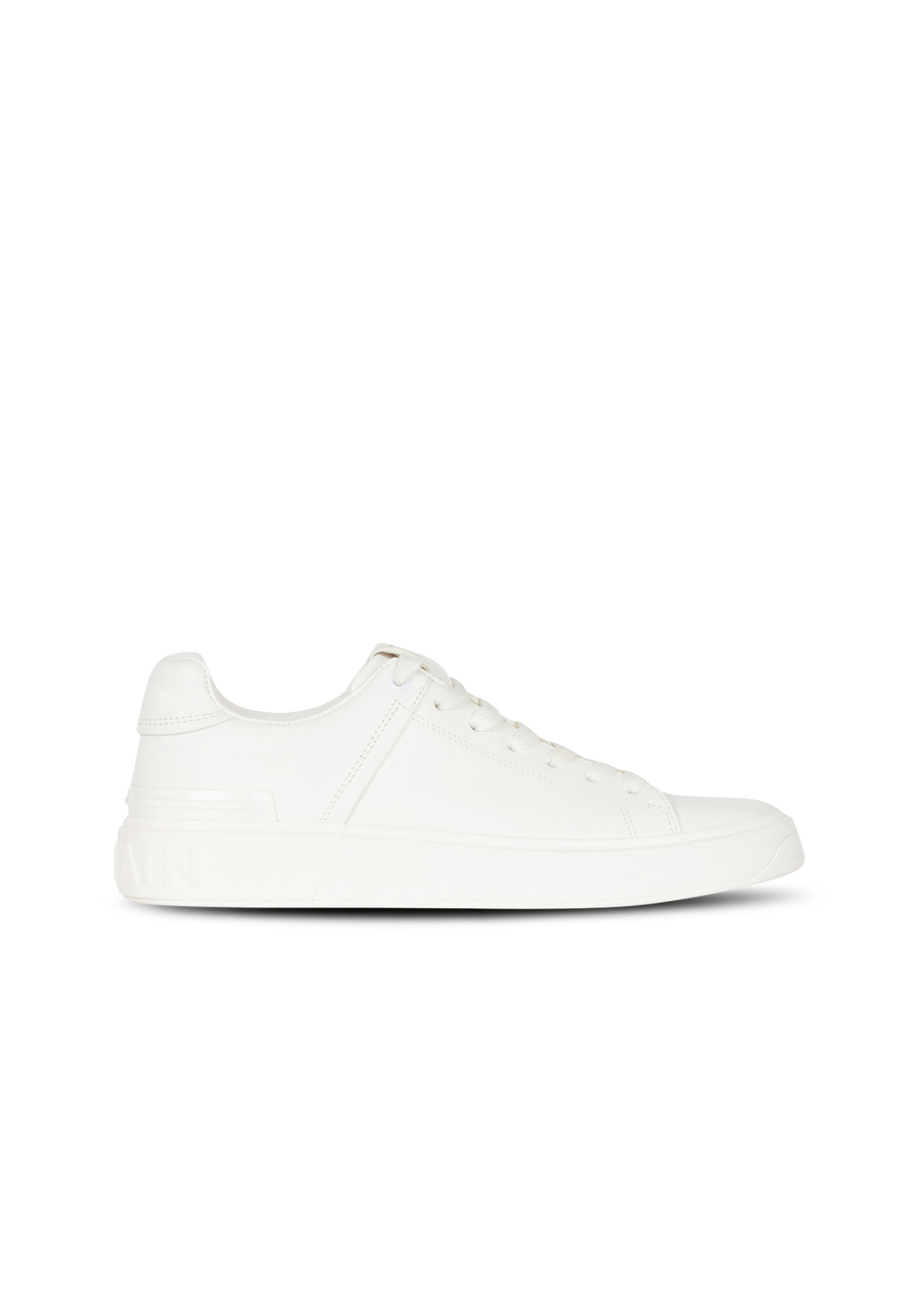 Calfskin B-Court sneakers, white, hi-res
