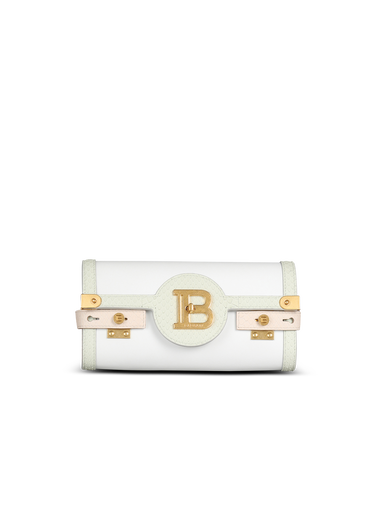 B-Buzz 23 clutch bag in smooth leather and python leather