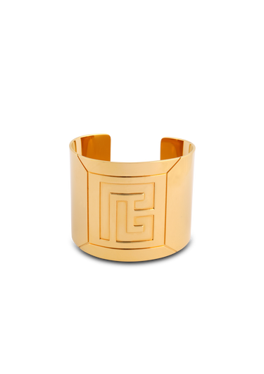 Tubular Bracelet in engraved brass