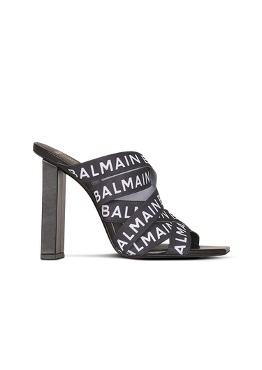 Union sandals with Balmain logo print