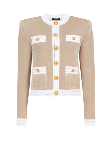 EXCLUSIVE - Knit cardigan with gold-tone buttons
