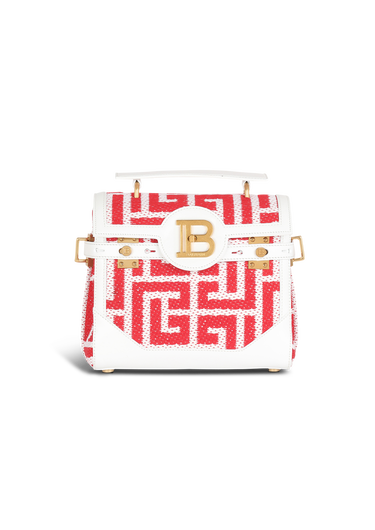 HIGH SUMMER CAPSULE - Bicolor jacquard B-Buzz 23 bag with leather panel