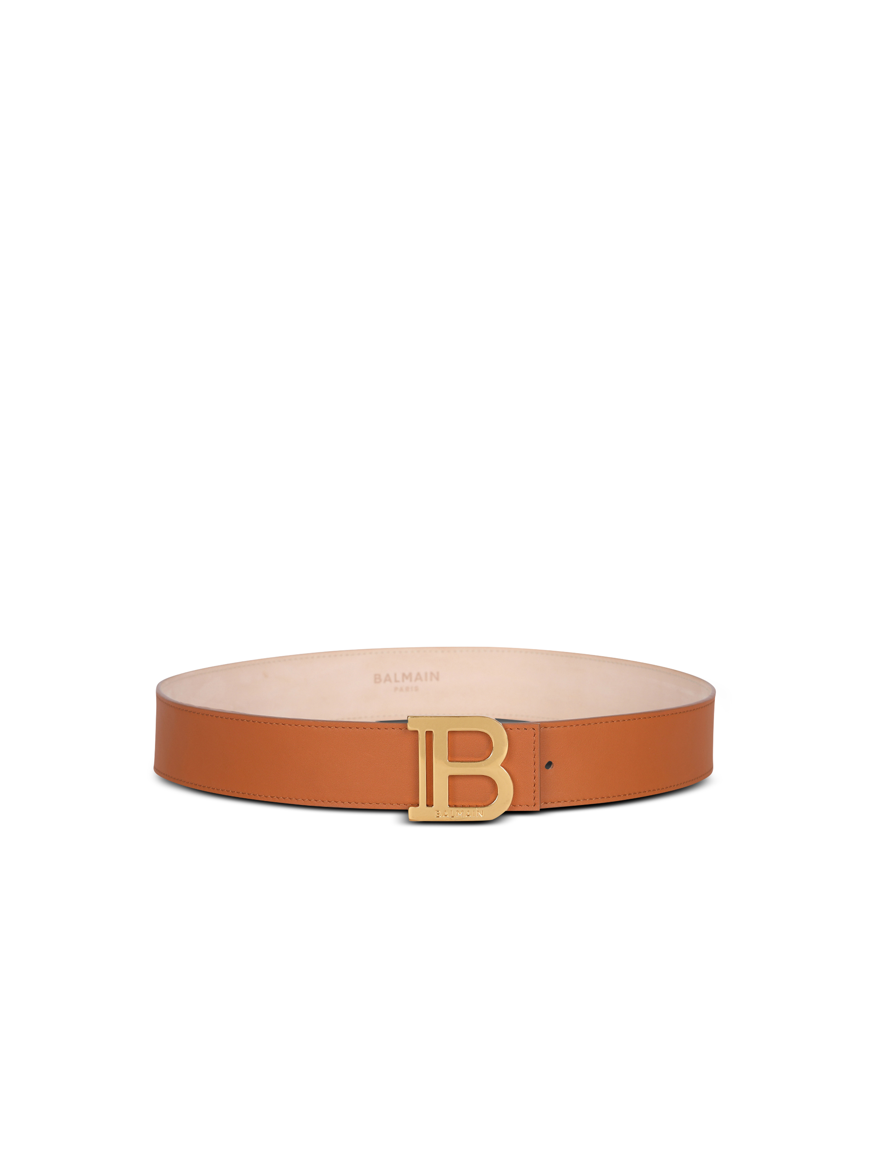 Leather B-Belt, brown